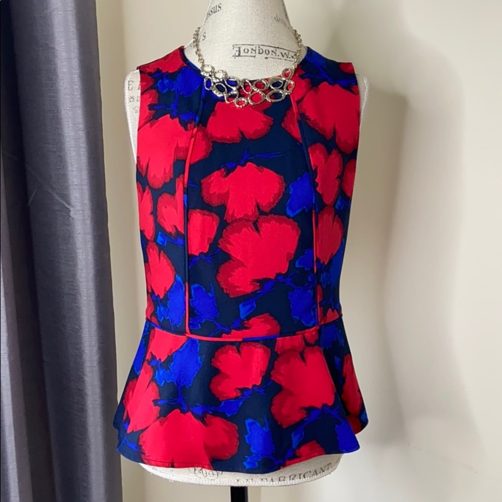 Banana Republic Floral Peplum Top 6